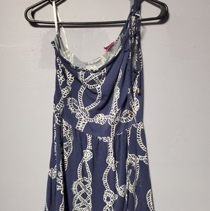 Nautical one shoulder Lilly Pulitzer dress